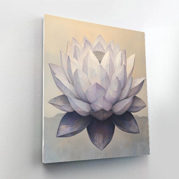 Michelangelo Inspired Crystal Lotus Paint by numbers kits