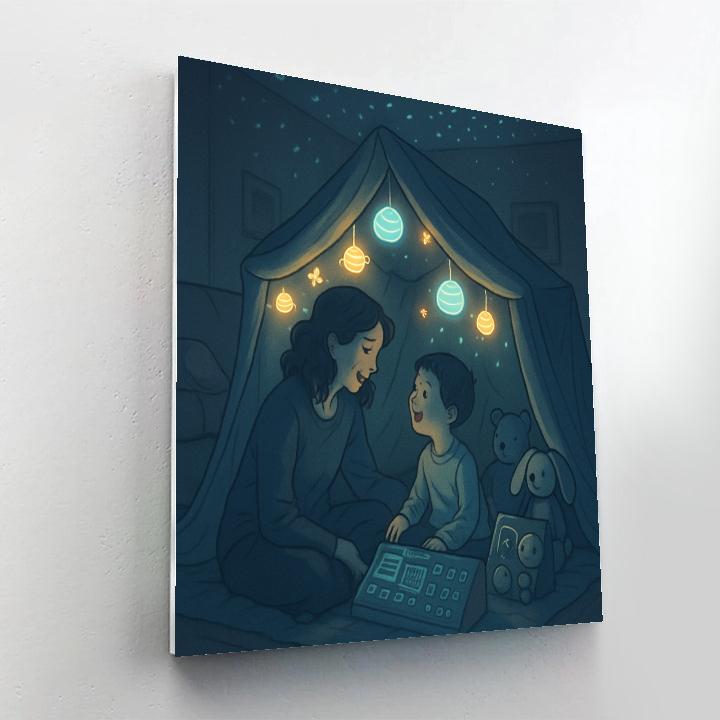 Deep Space Pillow Fort paint by number