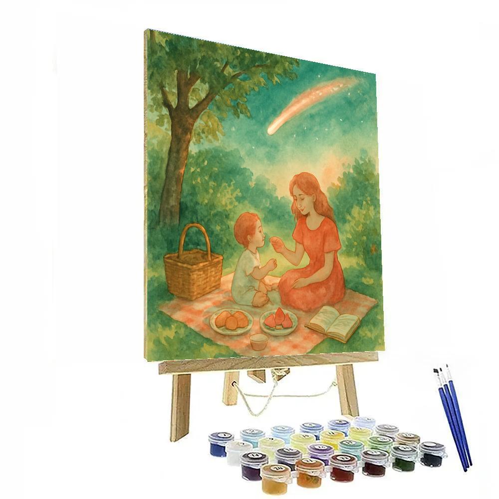 Comet Trail Garden Picnic Numbered painting kits