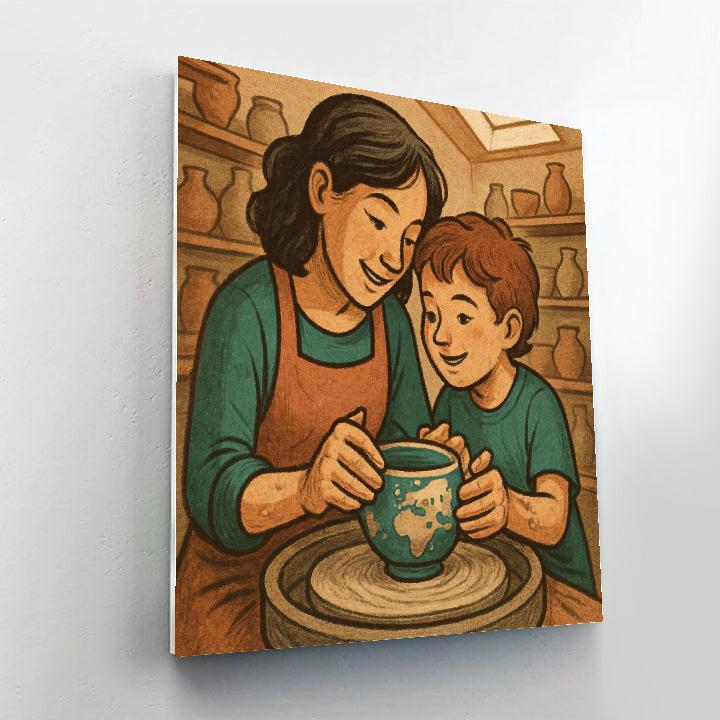 Planetary Pottery Class paint by numbers