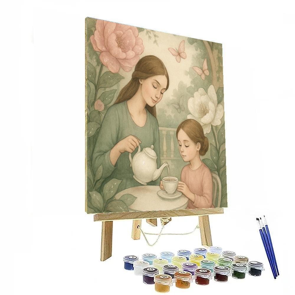 Interstellar Garden Tea Painting by numbers kit