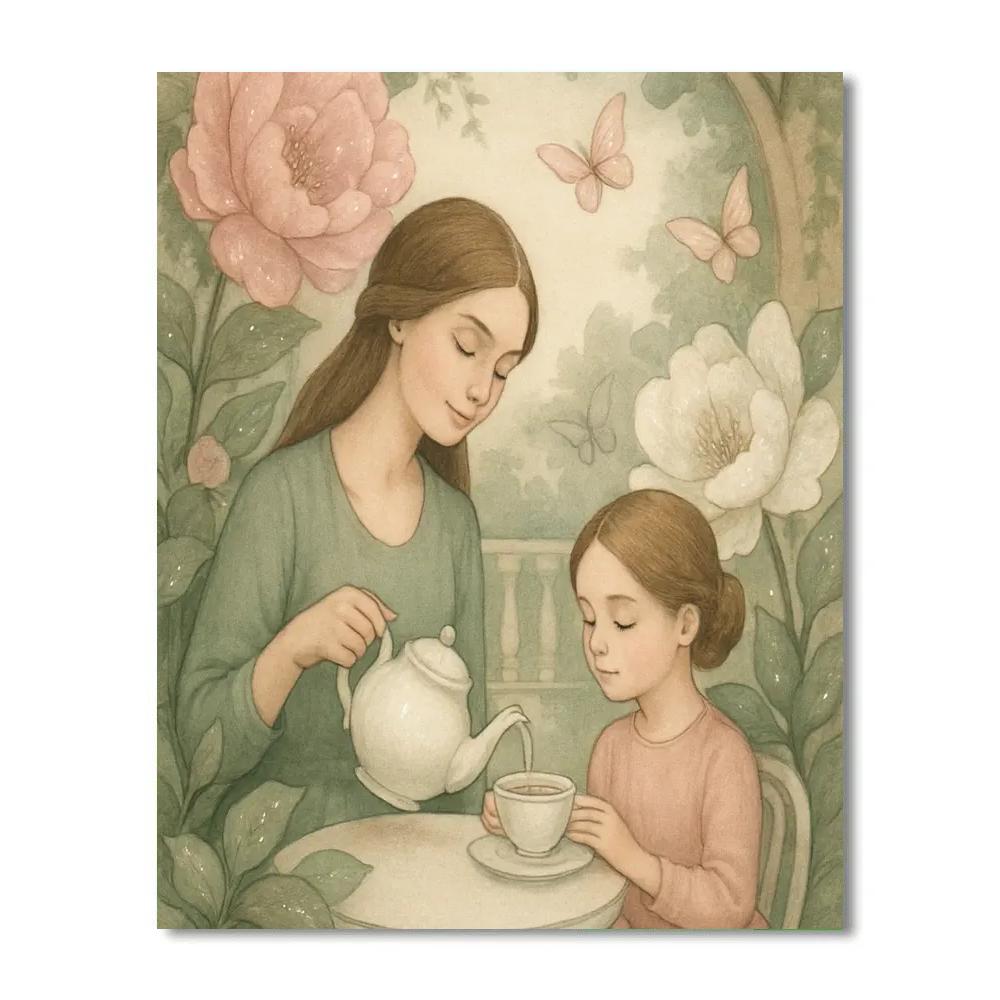 Interstellar Garden Tea Painting by numbers kit