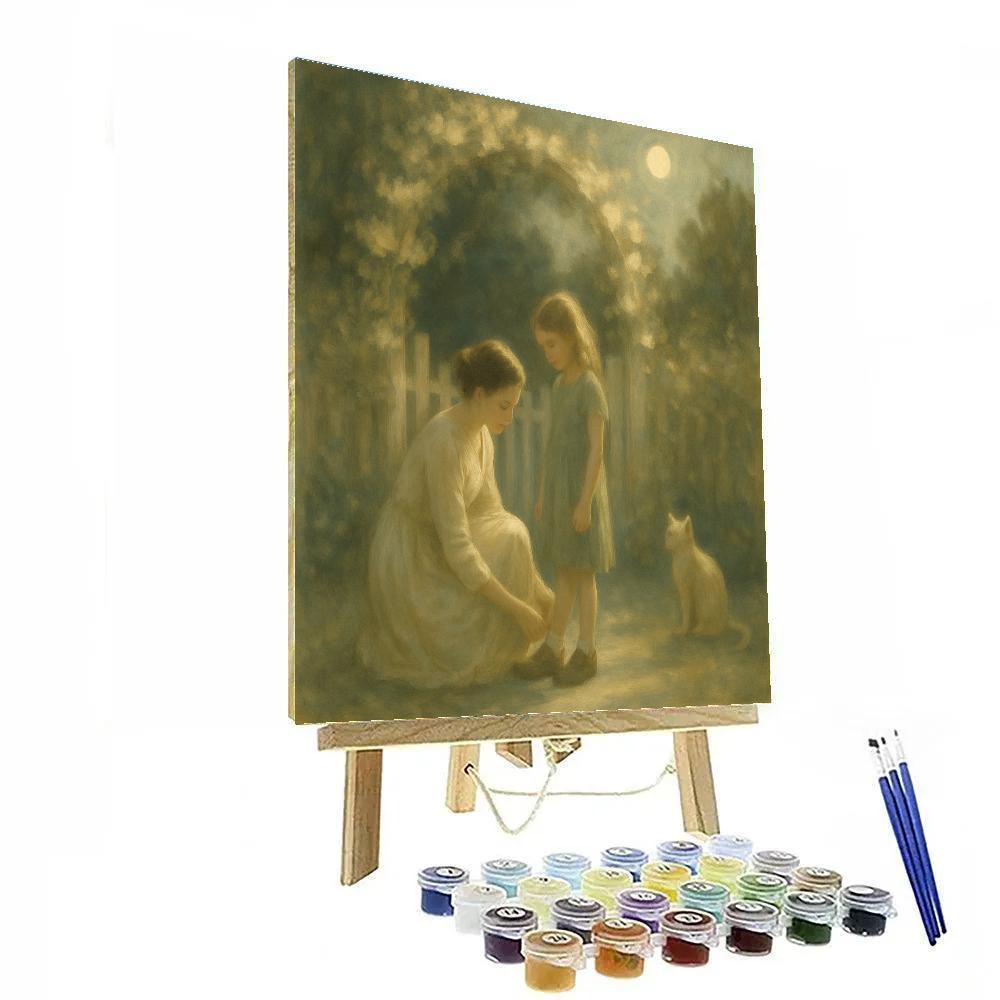 Moonbeam Garden Portrait DIY paint by numbers