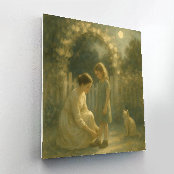 Moonbeam Garden Portrait DIY paint by numbers