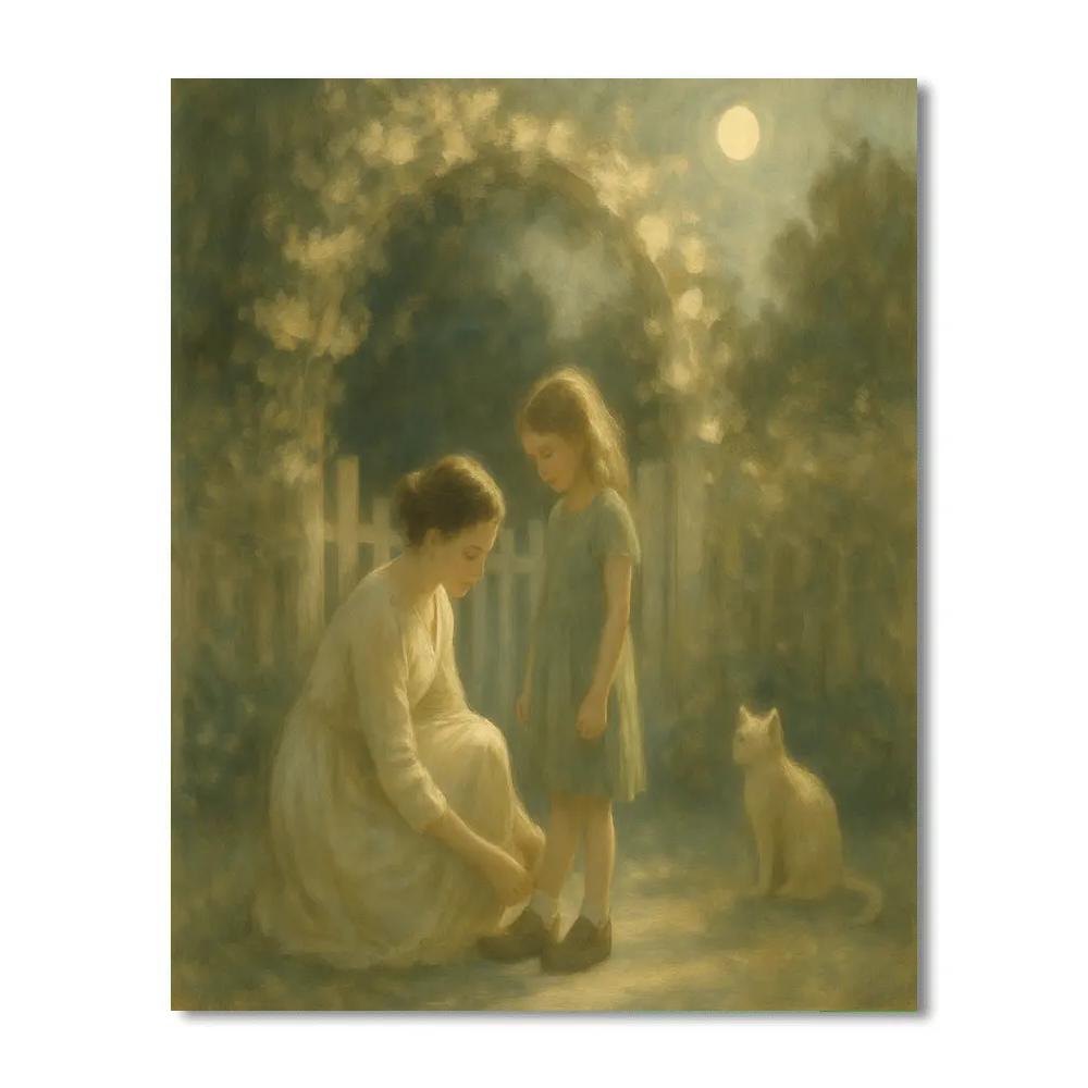 Moonbeam Garden Portrait DIY paint by numbers