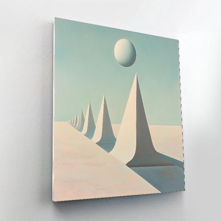Yves Tanguy Inspired Alien Desert painting number kit