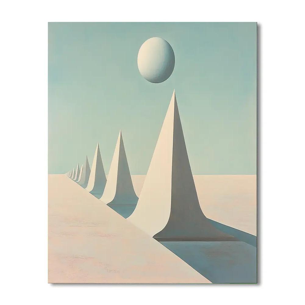 Yves Tanguy Inspired Alien Desert painting number kit