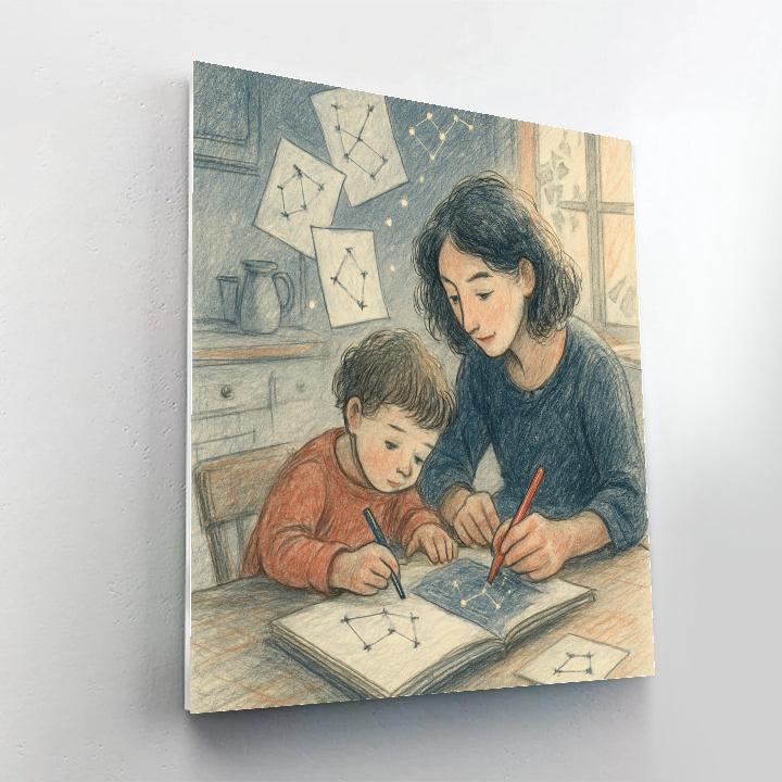 Stellar Sketchbook Afternoon Paint by numbers art