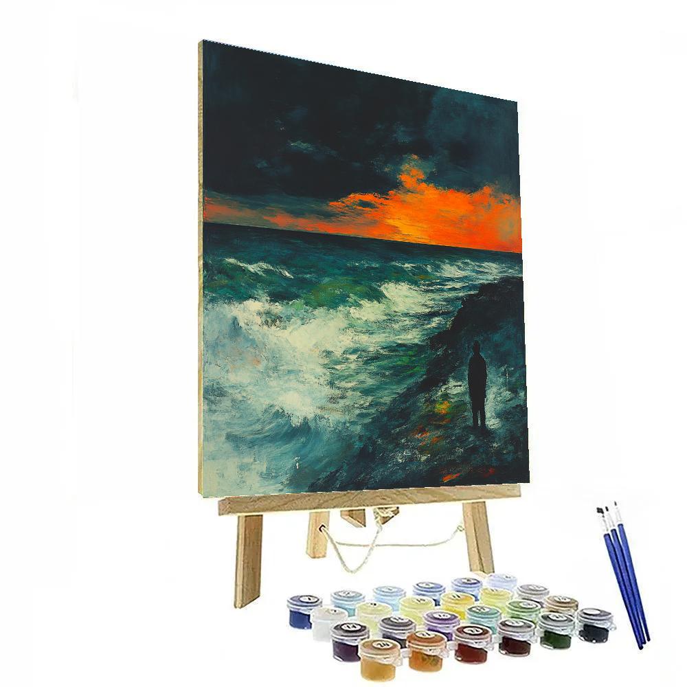Edward Munch Inspired Lonely Shore Painting by numbers kit