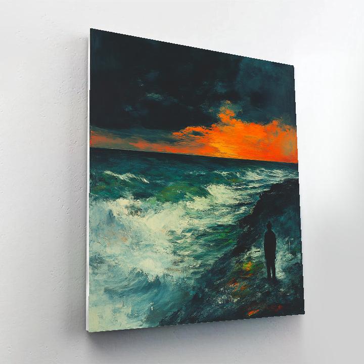 Edward Munch Inspired Lonely Shore Painting by numbers kit