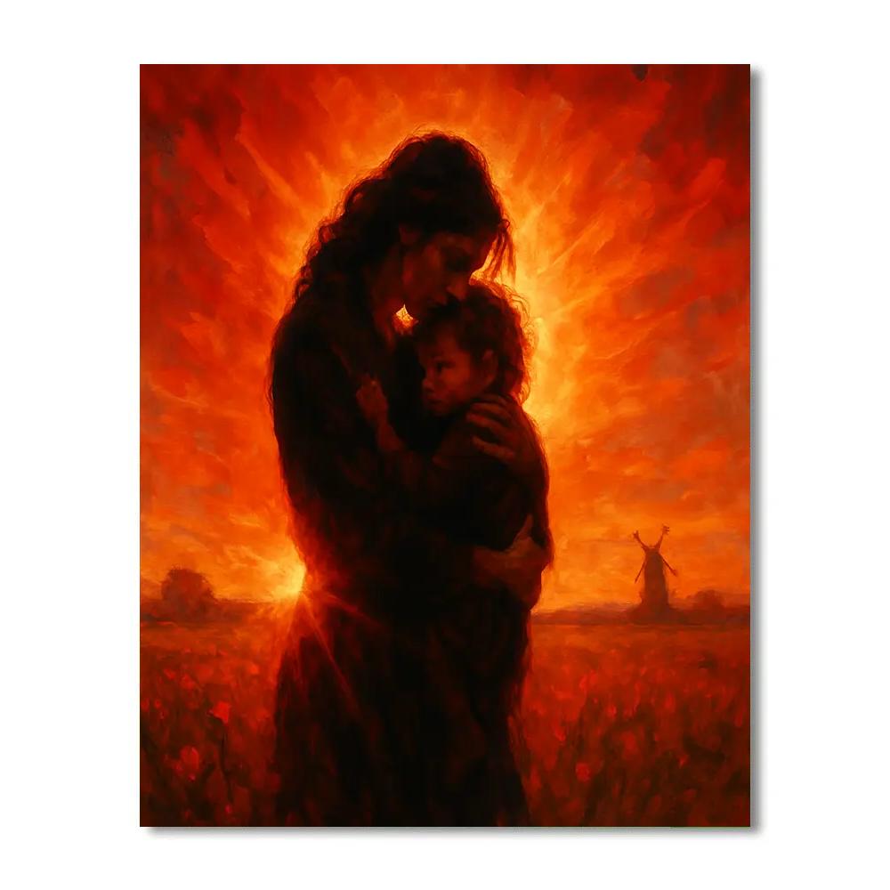 Solar Flare Hug Paint by numbers kits