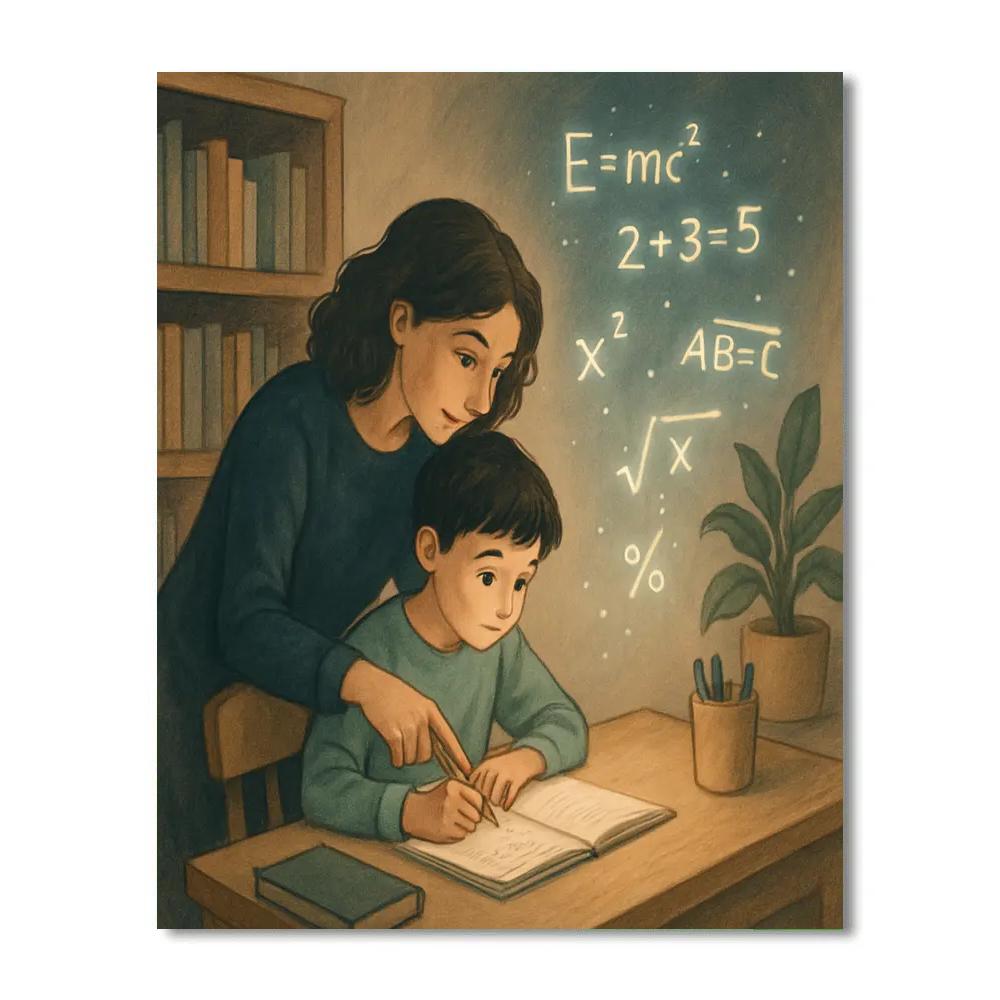 Intergalactic Homework Hour Painting by numbers kit
