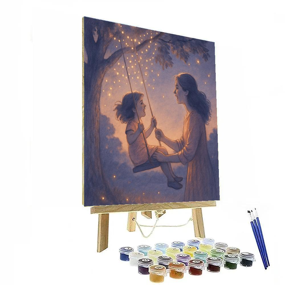 Galaxy Garden Swing paint by number