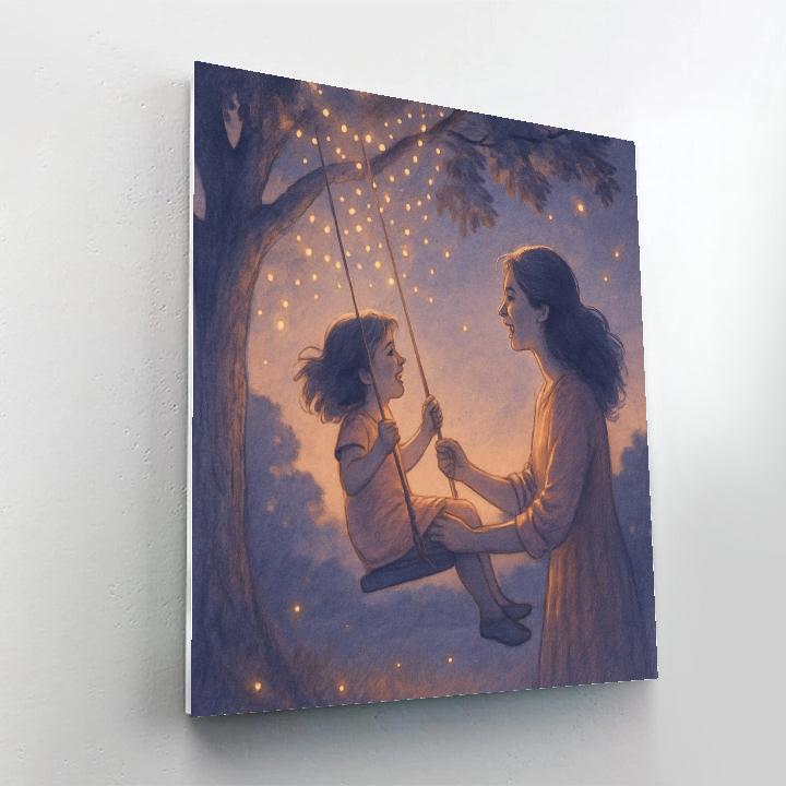 Galaxy Garden Swing paint by number