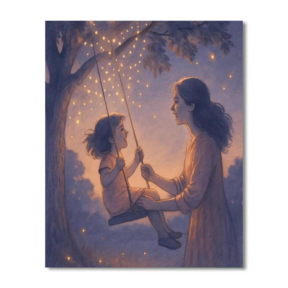 Galaxy Garden Swing paint by number