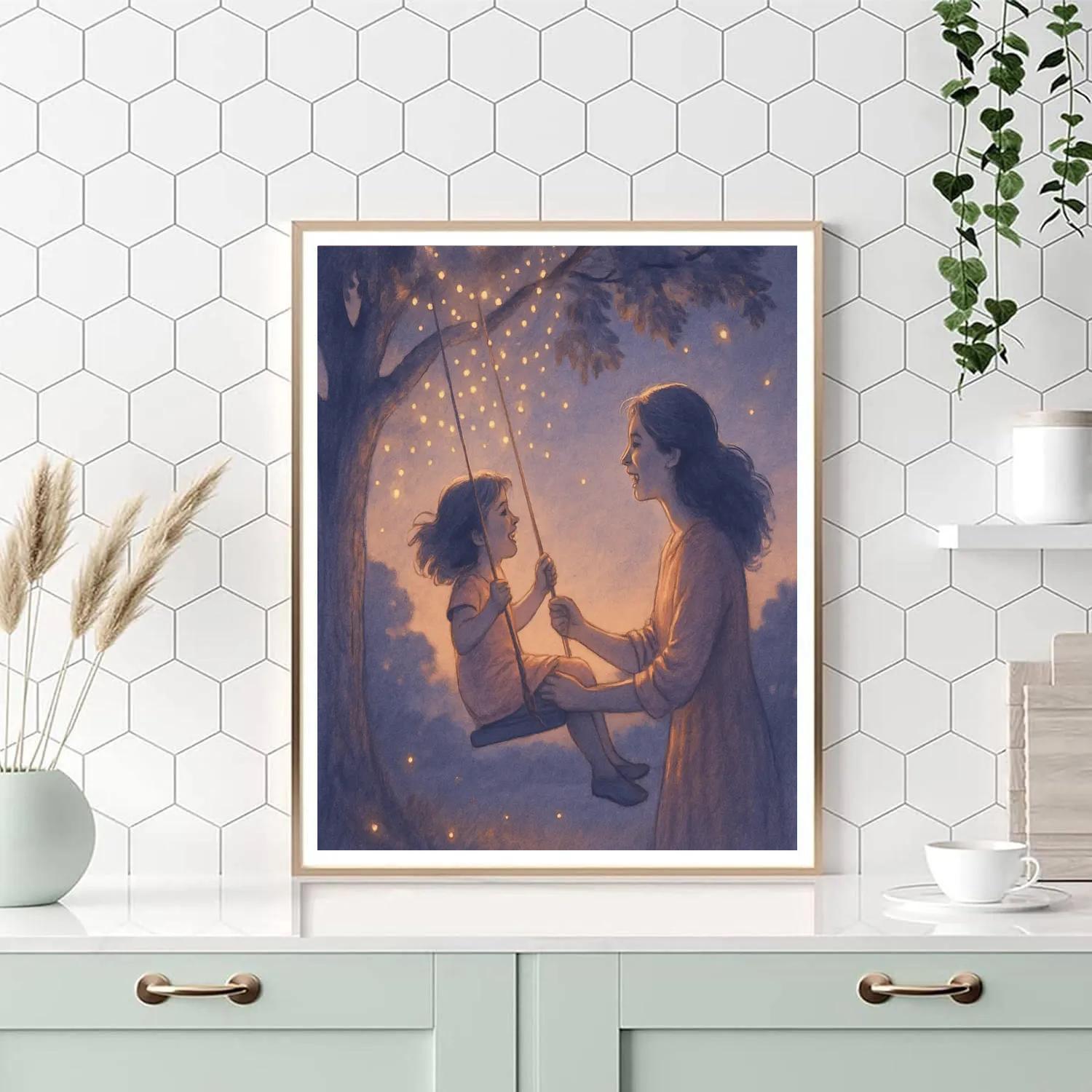 Galaxy Garden Swing paint by number