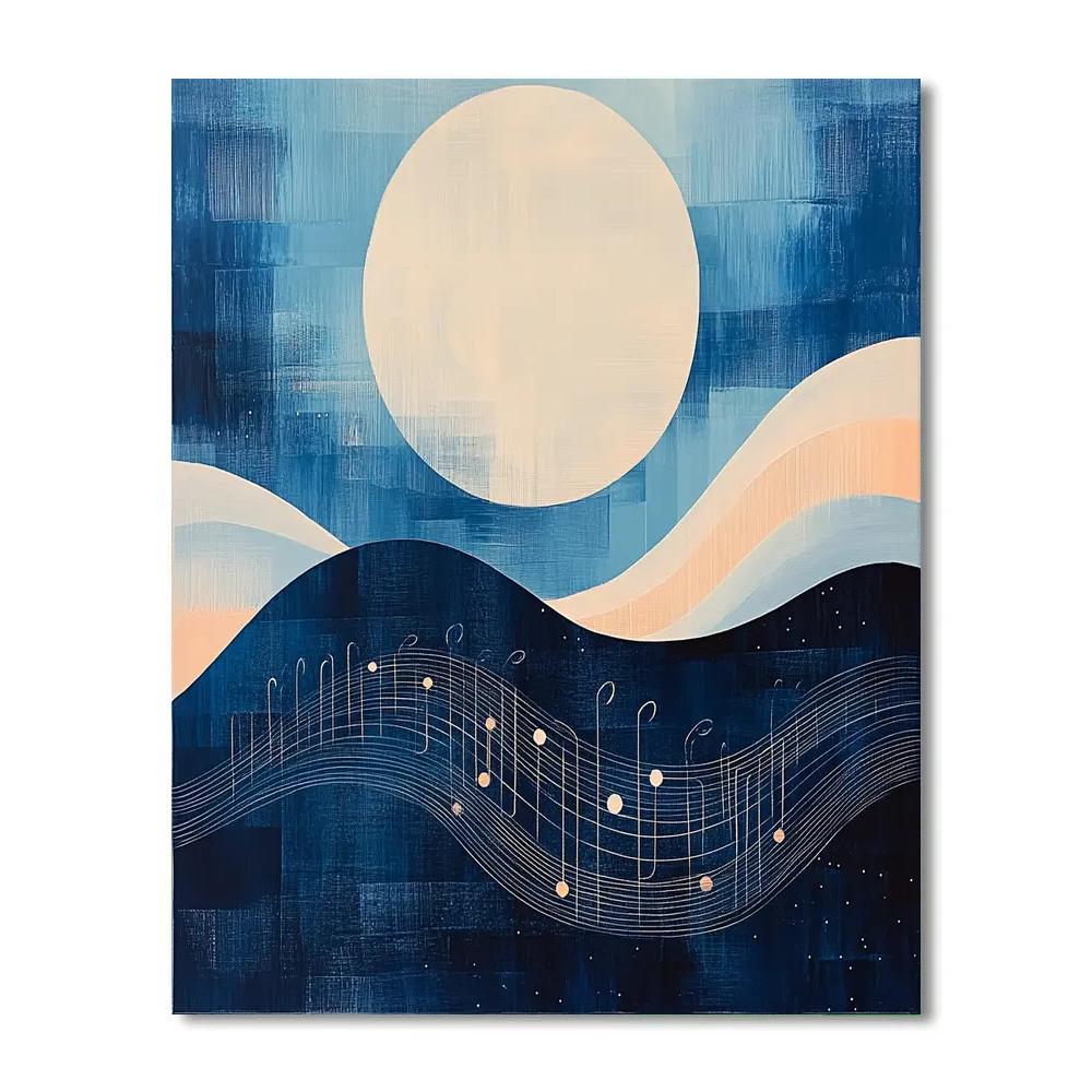 Paul Klee Inspired Lunar Melody Paint by numbers art