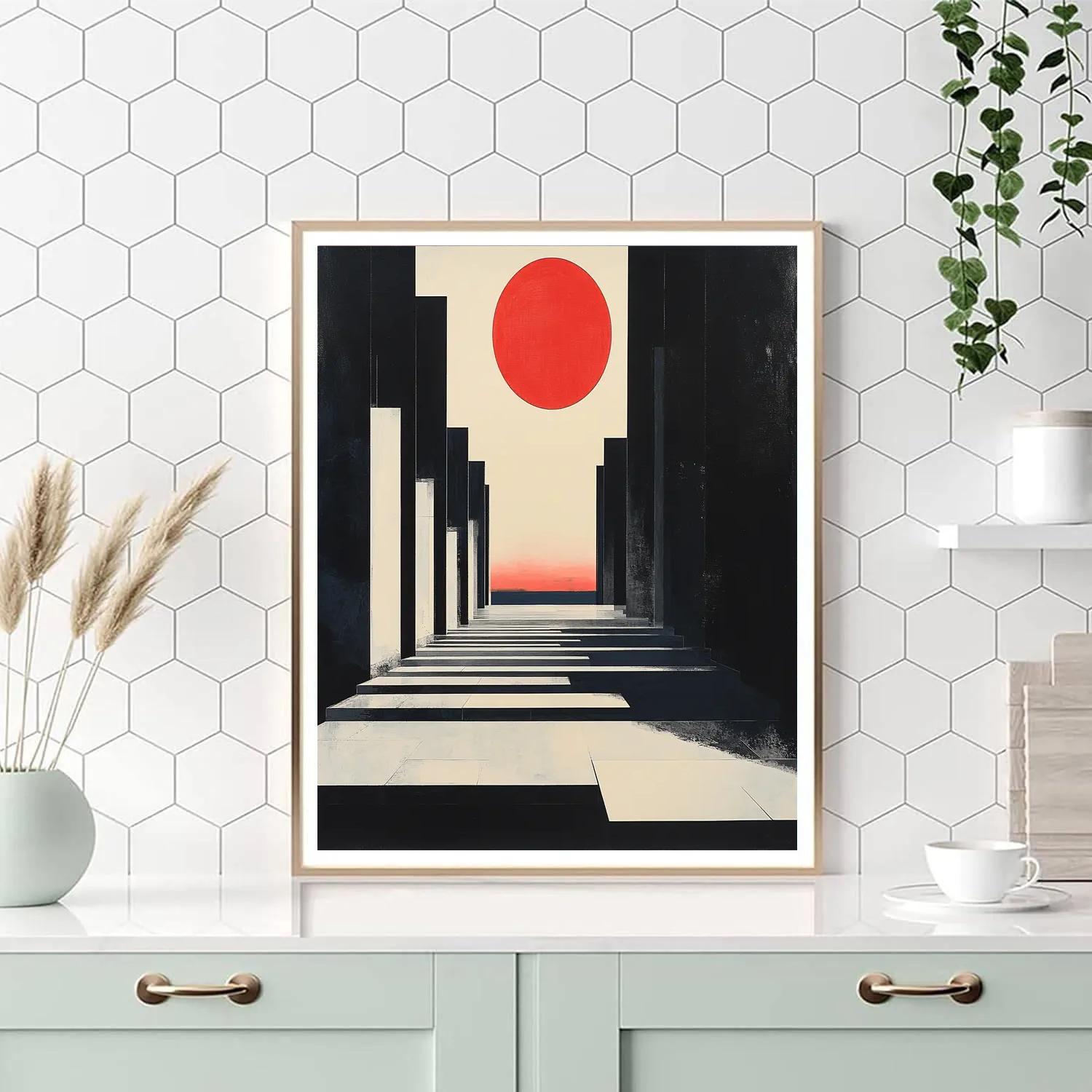 Kazimir Malevich Inspired Geometric Dawn Paint by numbers art