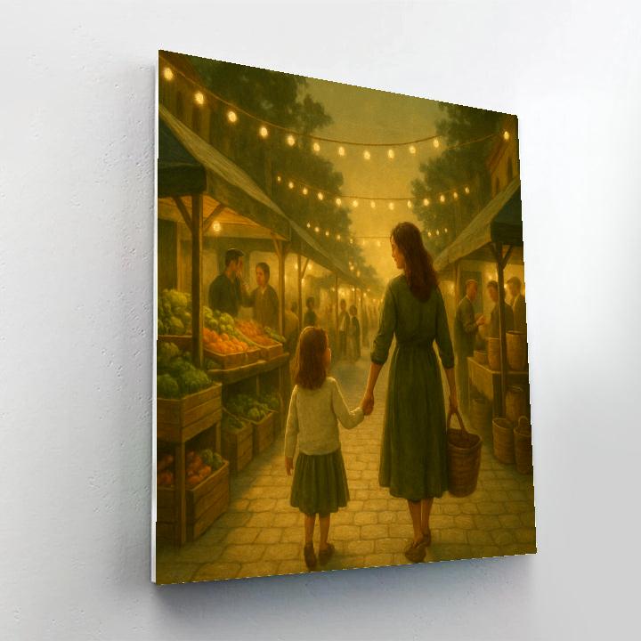 Starlit Farmer Market Stroll Paint by numbers kits