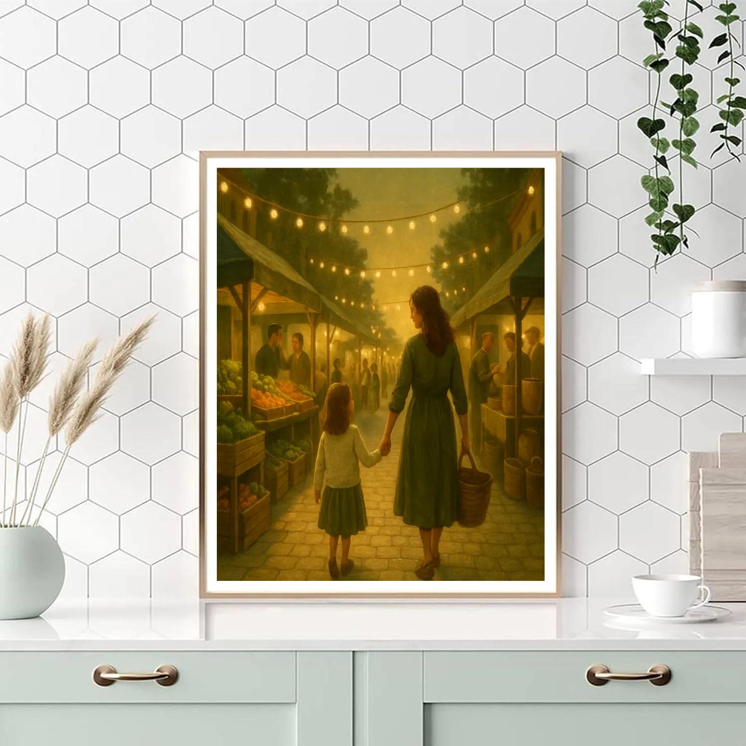 Starlit Farmer Market Stroll Paint by numbers kits