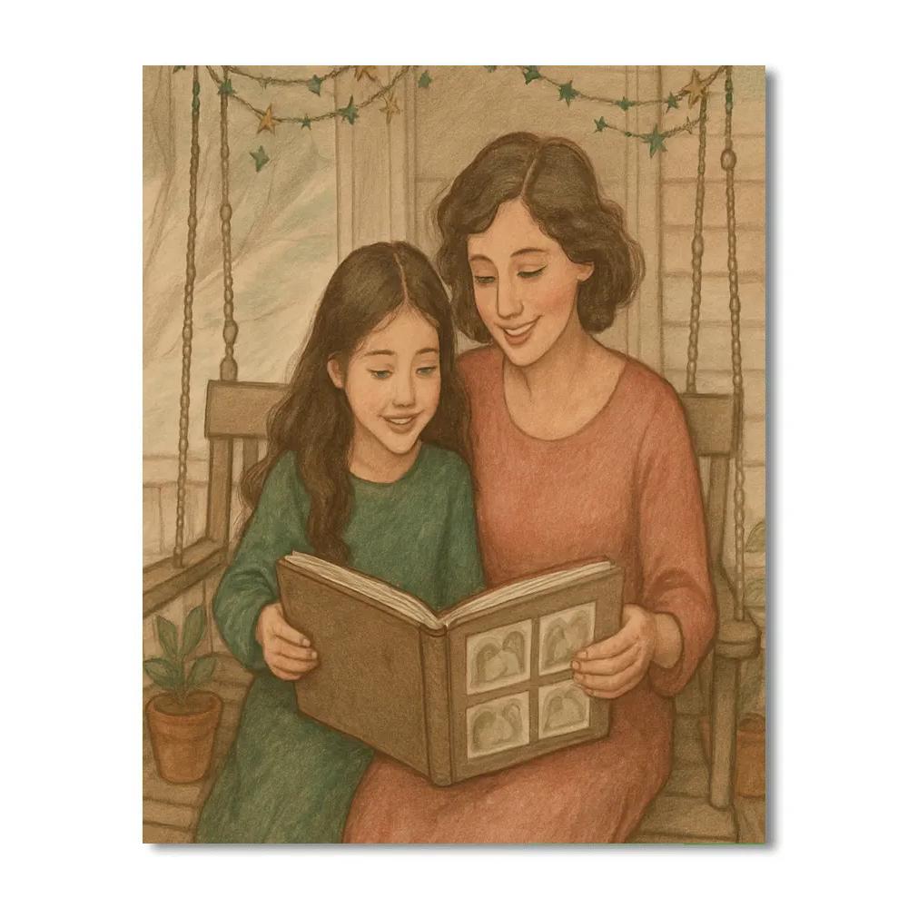 Celestial Garden Photo Album paint by numbers