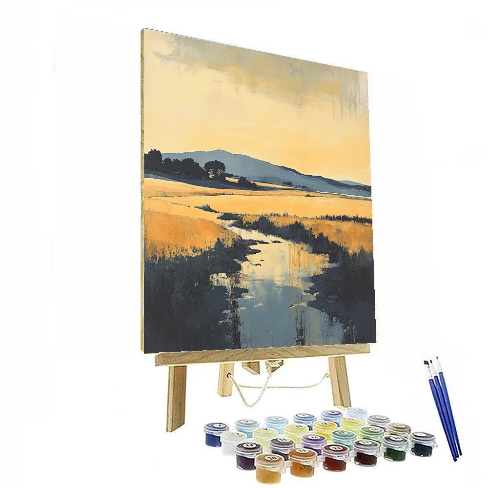 Paul Nash Inspired Surreal Landscape DIY paint by numbers