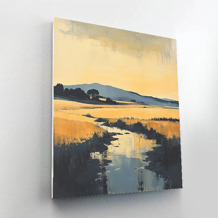 Paul Nash Inspired Surreal Landscape DIY paint by numbers