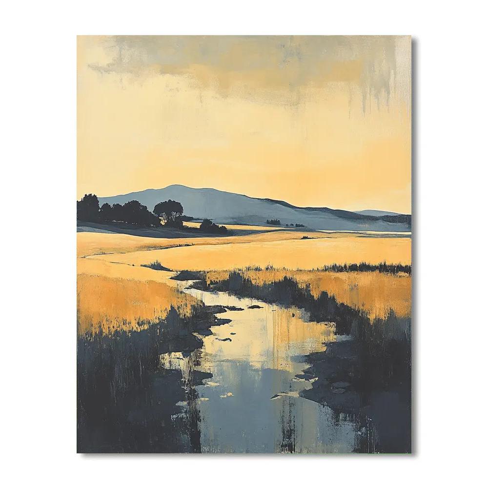 Paul Nash Inspired Surreal Landscape DIY paint by numbers