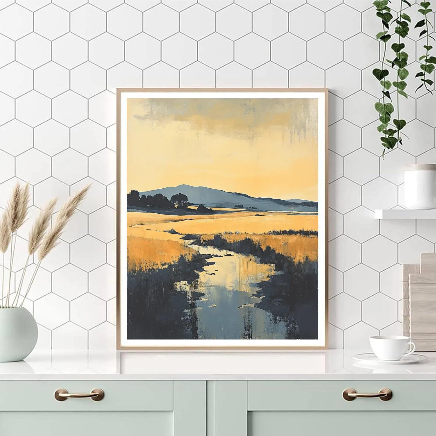 Paul Nash Inspired Surreal Landscape DIY paint by numbers