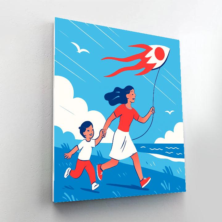 Meteor Kite Afternoon paint by number