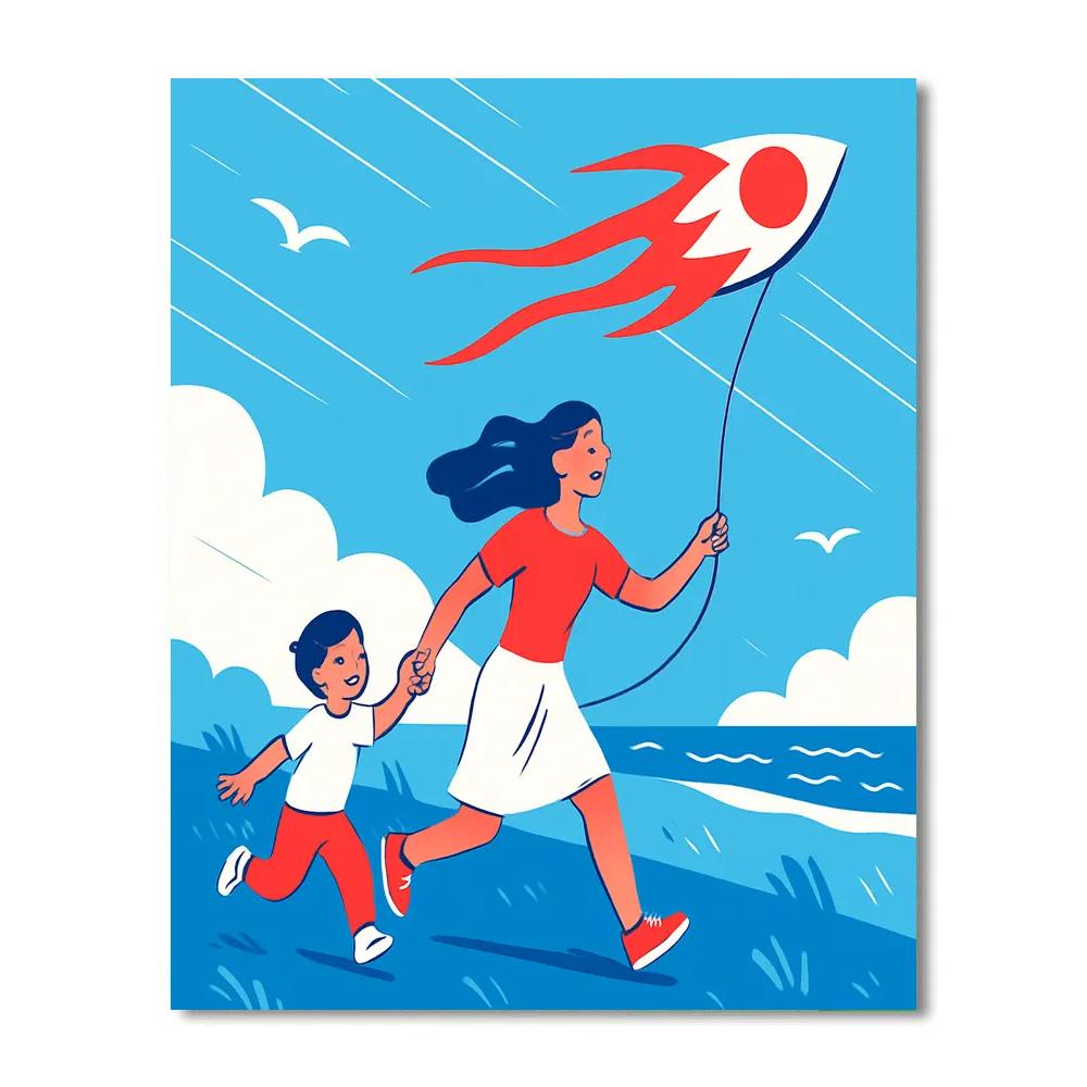 Meteor Kite Afternoon paint by number