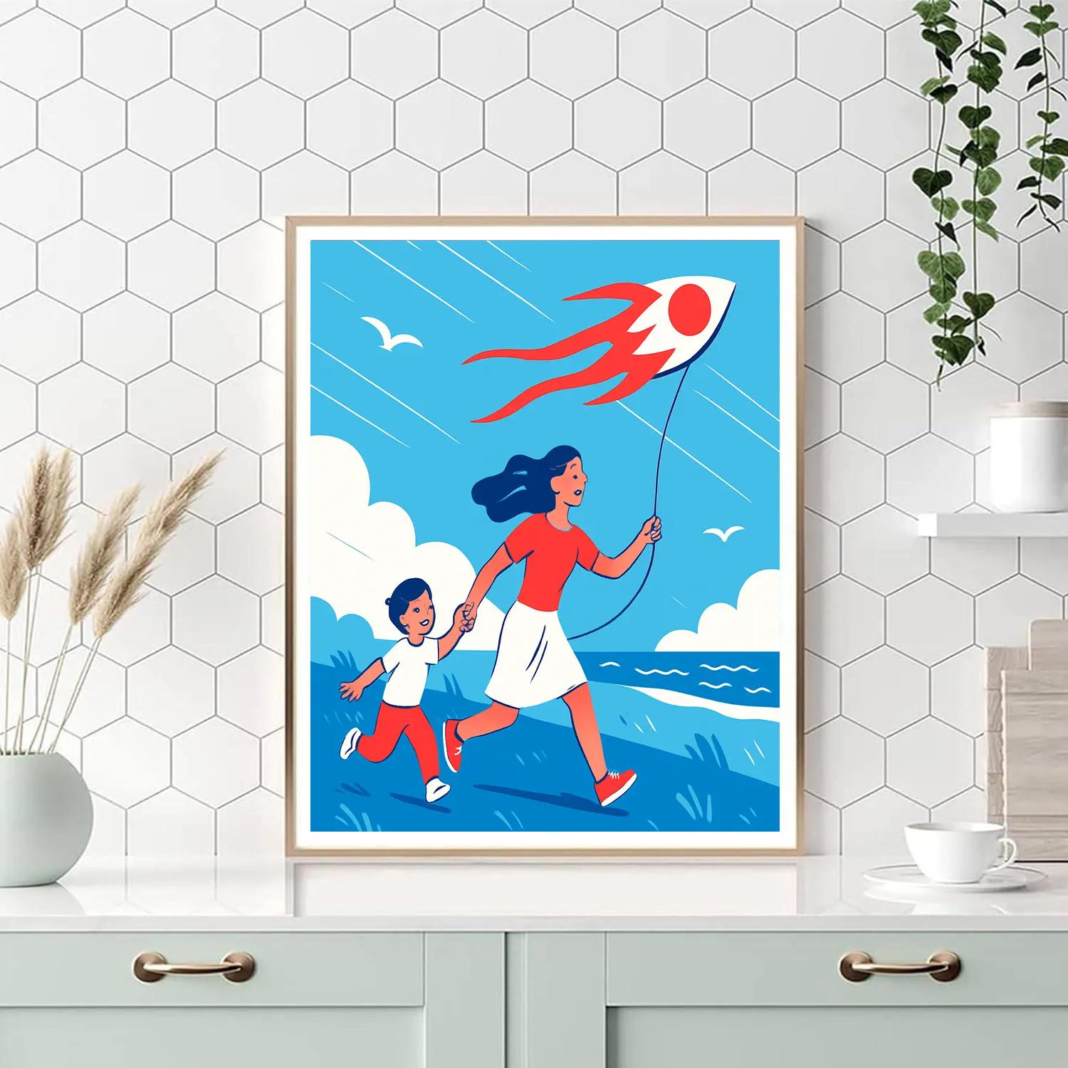 Meteor Kite Afternoon paint by number