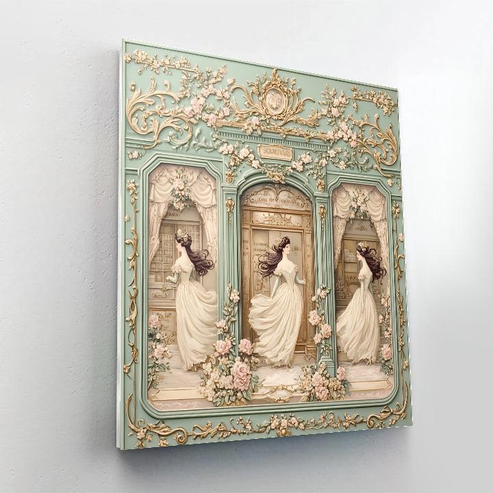 Alphonse Mucha Inspired Art Nouveau Jewelry Shop DIY paint by numbers
