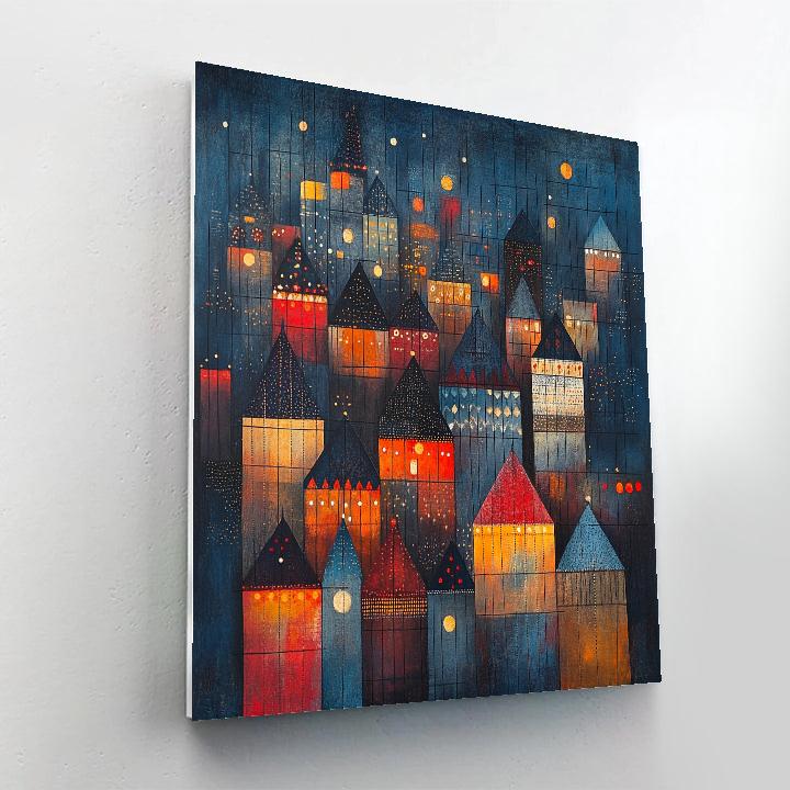 Paul Klee Inspired Night Bazaar Numbered painting kits