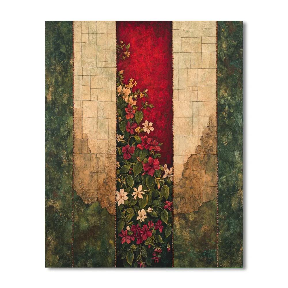 Frida Kahlo Inspired Wound Of Flowers Painting by numbers kit