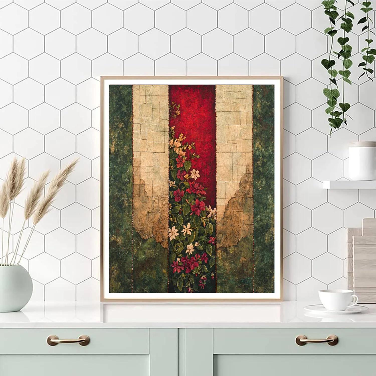 Frida Kahlo Inspired Wound Of Flowers Painting by numbers kit