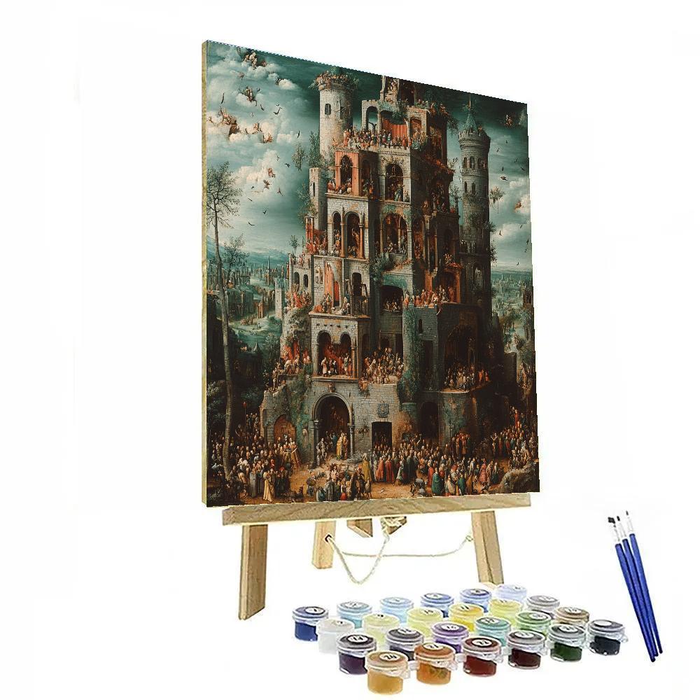 Hieronymus Bosch Inspired Allegory Of Virtue And Vice paint by numbers