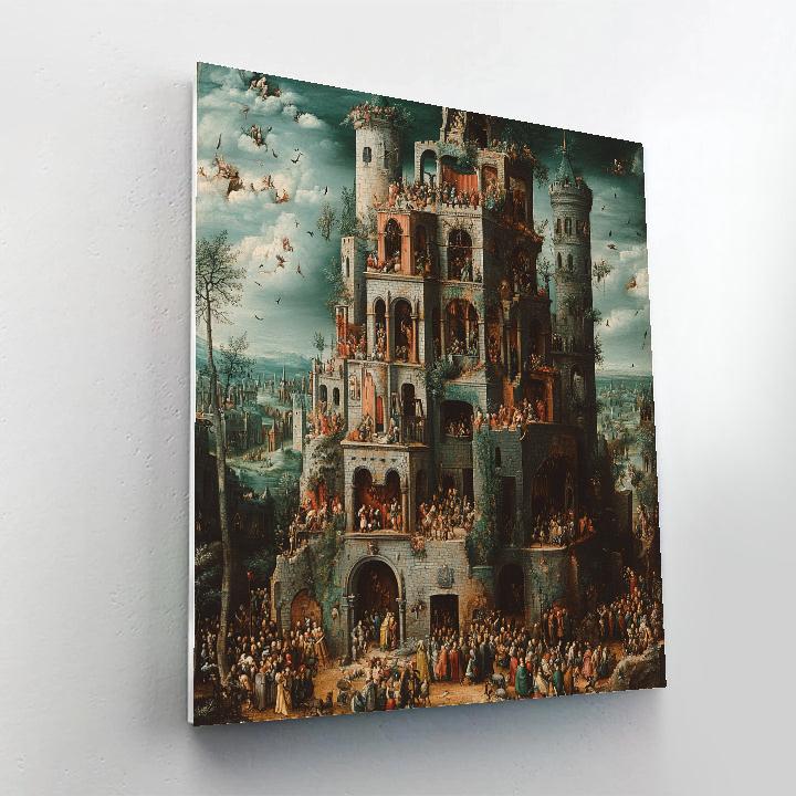 Hieronymus Bosch Inspired Allegory Of Virtue And Vice paint by numbers
