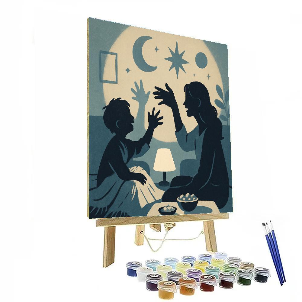 Galaxy Shadow Puppet Show paint by numbers