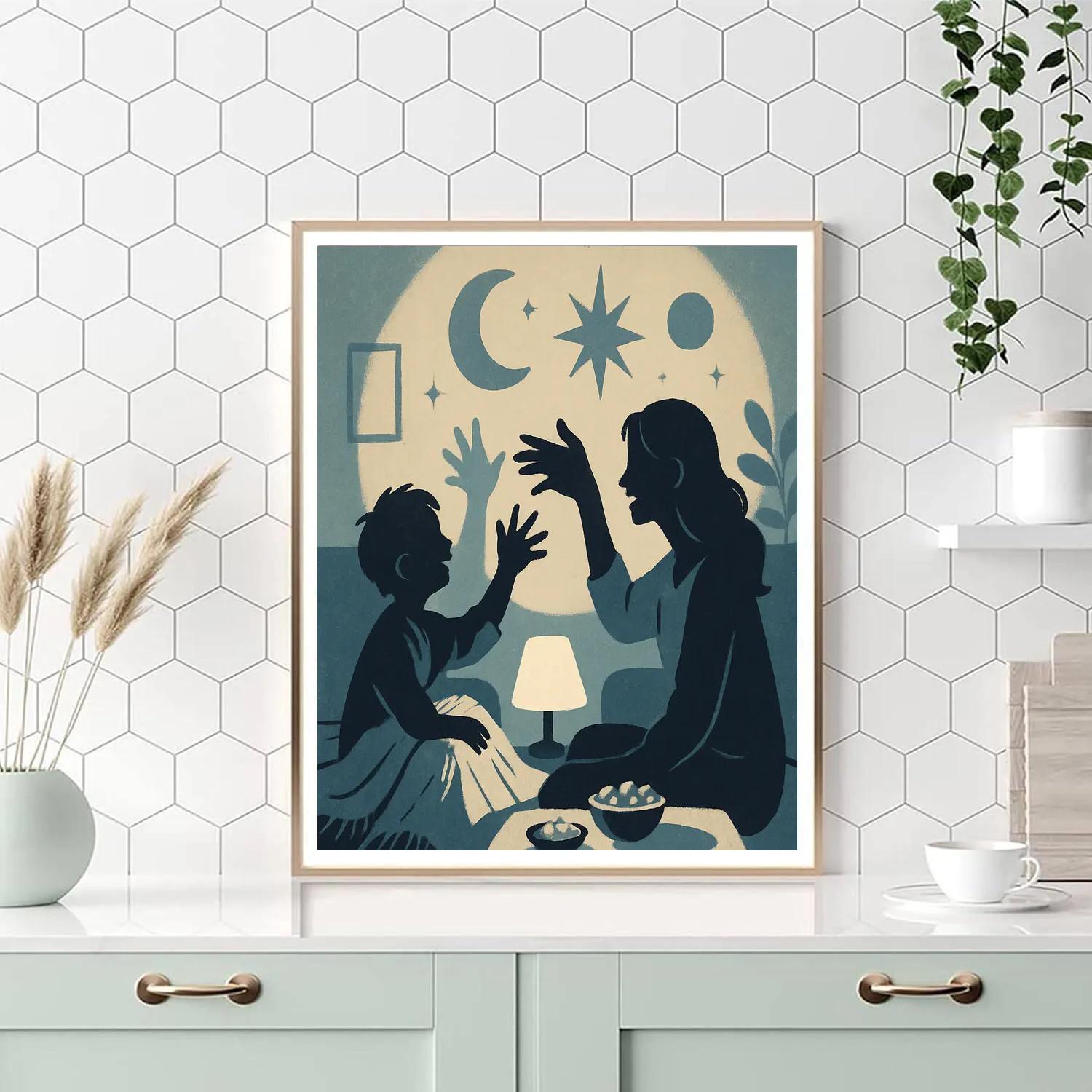 Galaxy Shadow Puppet Show paint by numbers