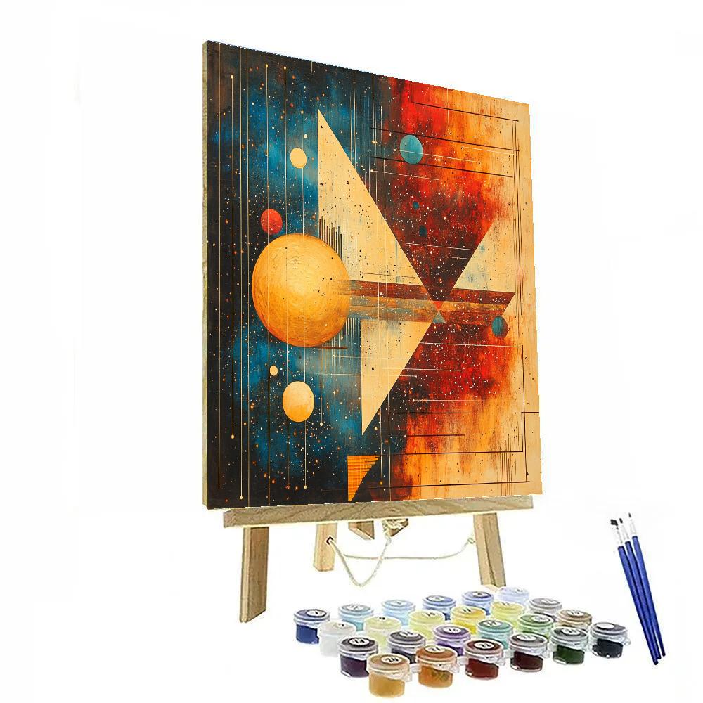 Paul Klee Inspired Cosmic Harmony DIY paint by numbers