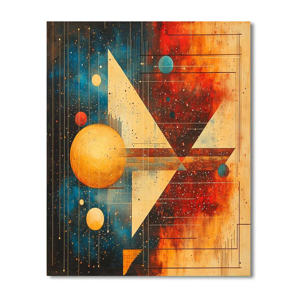 Paul Klee Inspired Cosmic Harmony DIY paint by numbers