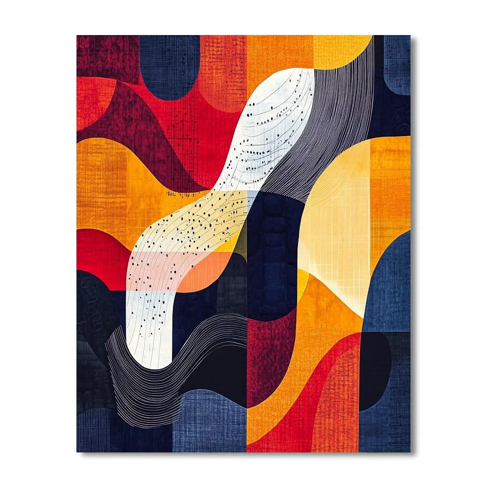 Paul Klee Inspired Abstract Melody paint by number