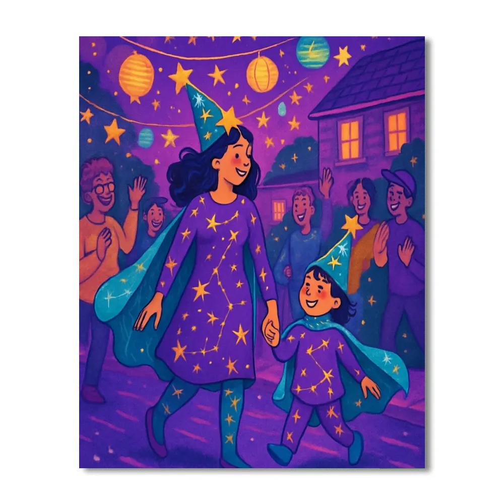 Celestial Costume Parade Painting by numbers kit