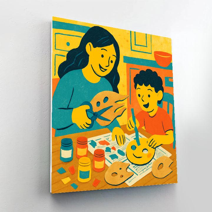 Meteor Mask Crafting Paint by numbers kits