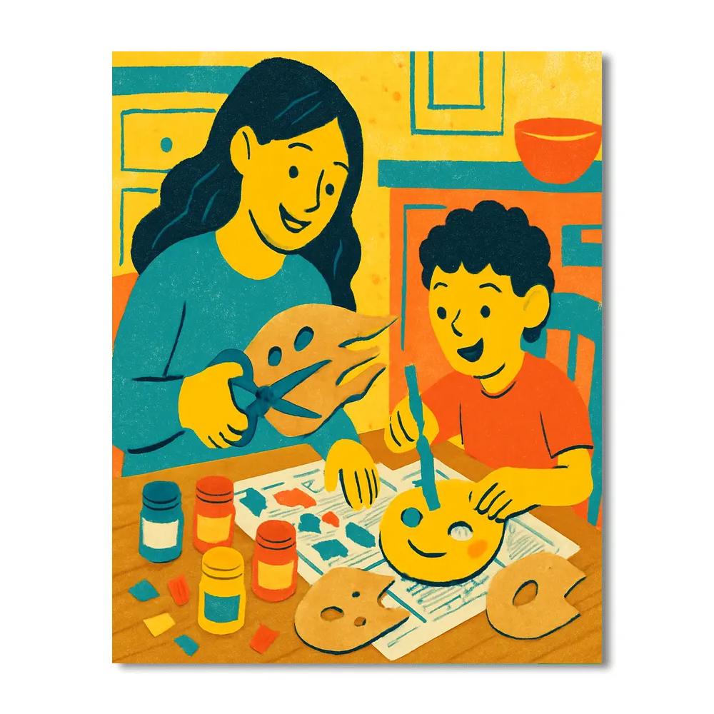 Meteor Mask Crafting Paint by numbers kits