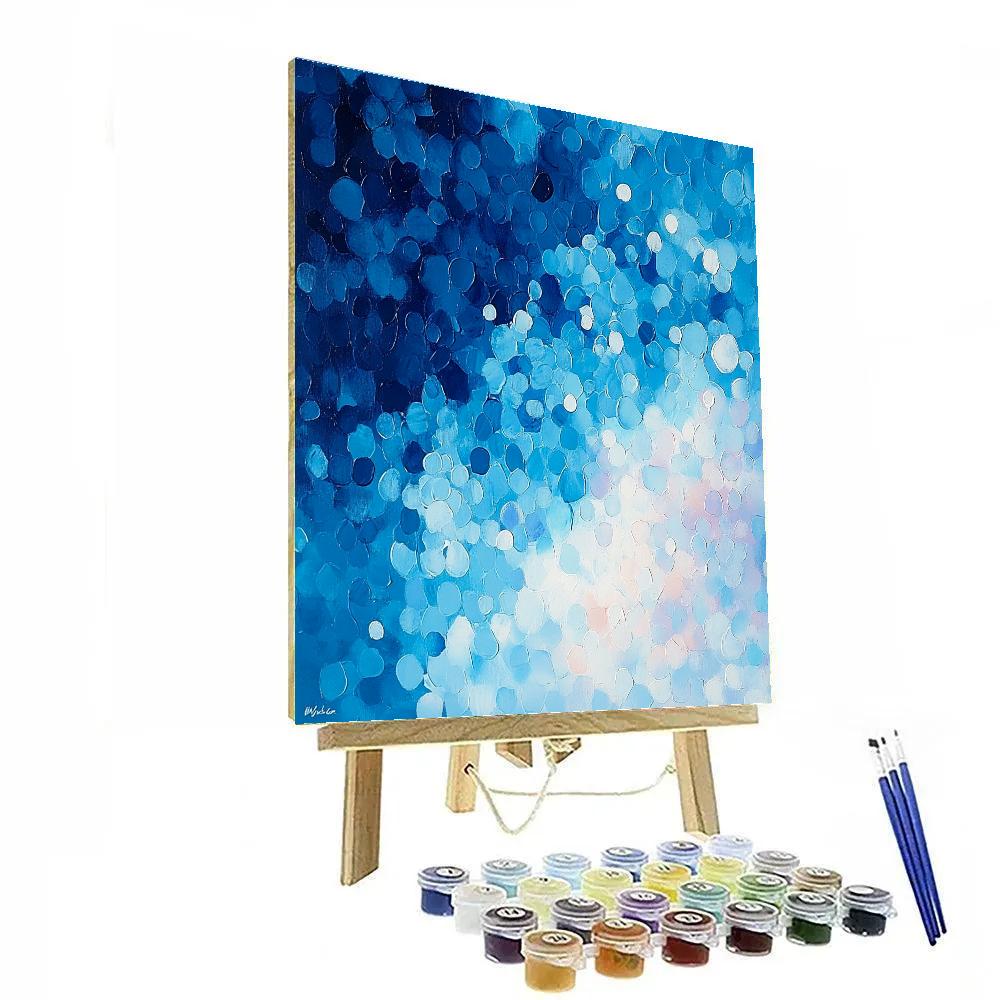 Georges Seurat Inspired Polar Ice Light Study Number painting