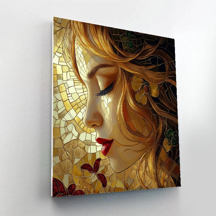 Gustav Klimt Inspired Jewelry Portrait Number painting