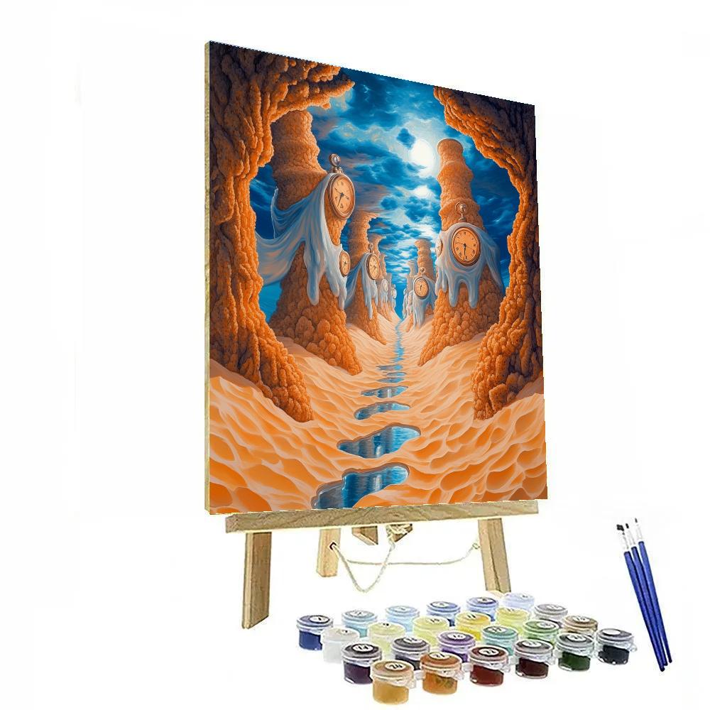 Salvador Dali Inspired Coral Clockscape Paint by numbers kits