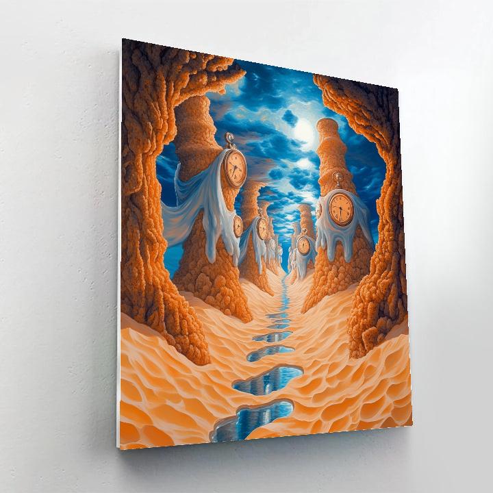 Salvador Dali Inspired Coral Clockscape Paint by numbers kits